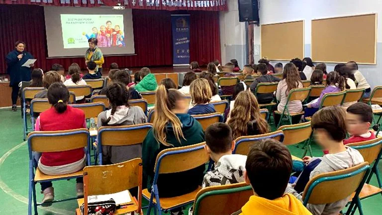 Ομιλία σε Δημοτικά Σχολεία του Δήμου Συκεών από την MASTER NUTRITIONIST IN PEDIATRIC NUTRITION κα. Νάντια Τσαμαντάνη
